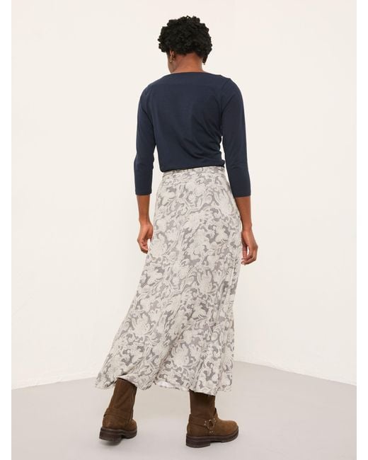 FatFace Natural Fatface Skye Midi Skirt
