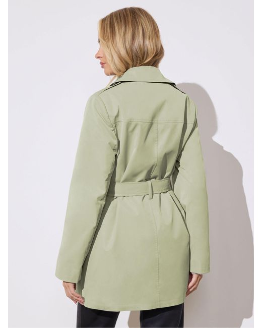 M Com Green Short Belted Jacket