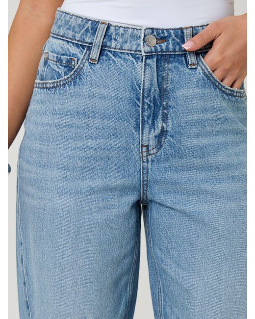 Threadbare Blue Barrel Leg Jeans