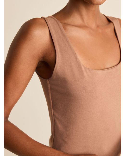 Next Brown Tan Square Neck Vest