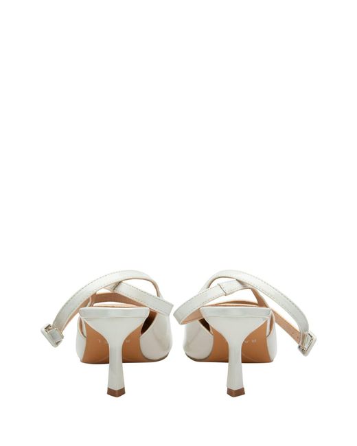 Ravel White Pointed-Toe Court Shoes