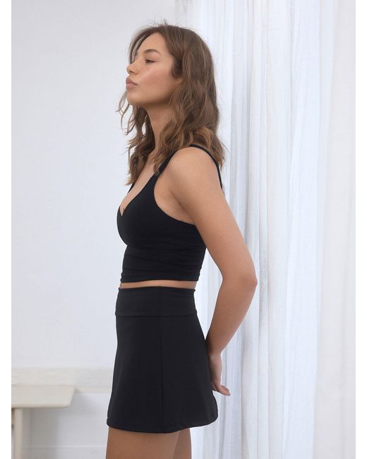 Self Black Tennis Skirt
