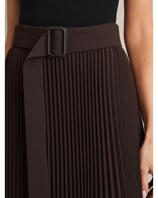 Reiss Black Midi Skirt