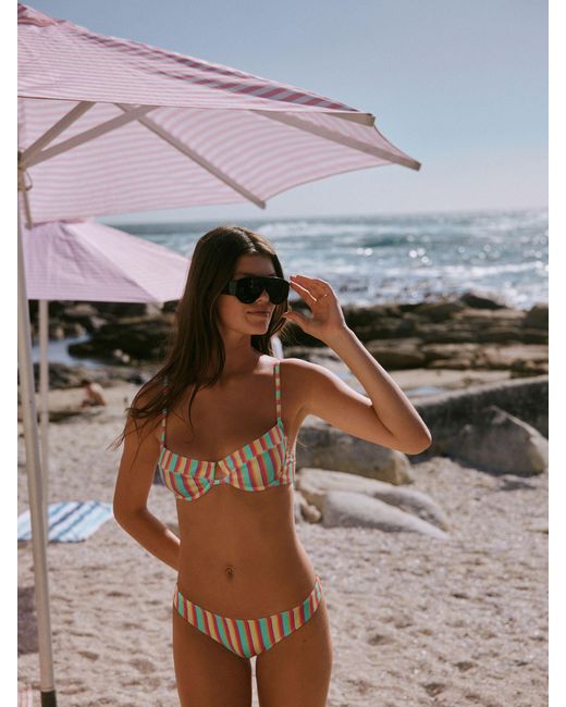 Self Multicolor Wired Cup Bikini