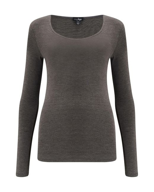 Pour Moi Gray Rundhalsshirt