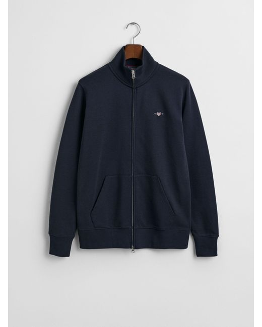 Gant Blue Shield Full Zip Sweatshirt for men