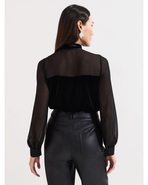 Phase Eight Black Raye Blouse
