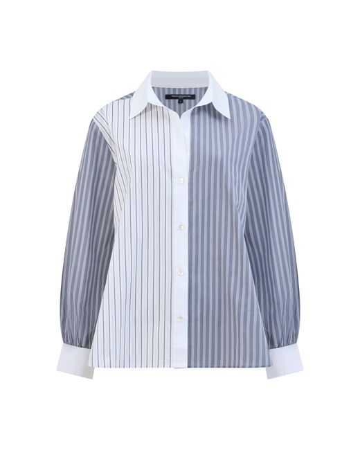 French Connection Blue Cambria Cotton Striped Shirt