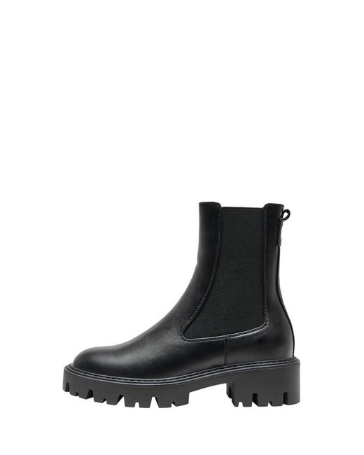 ONLY Black Chunky Sole Boots