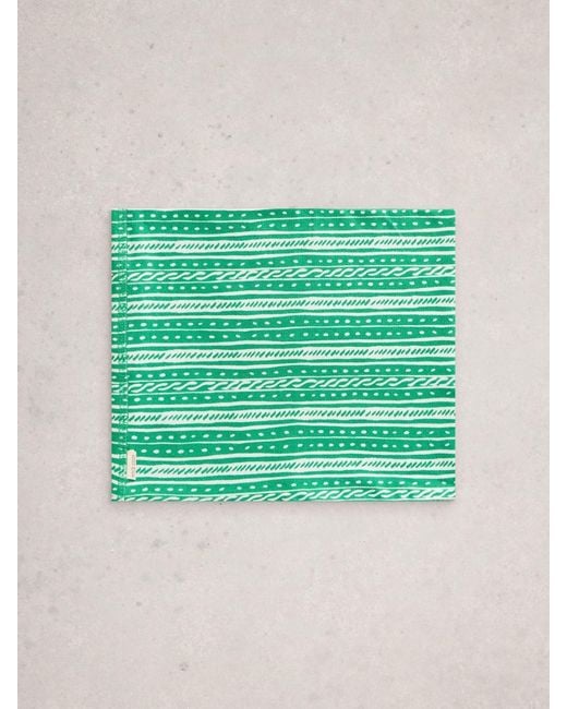 White Stuff Green Versatile Jersey Roll Scarve