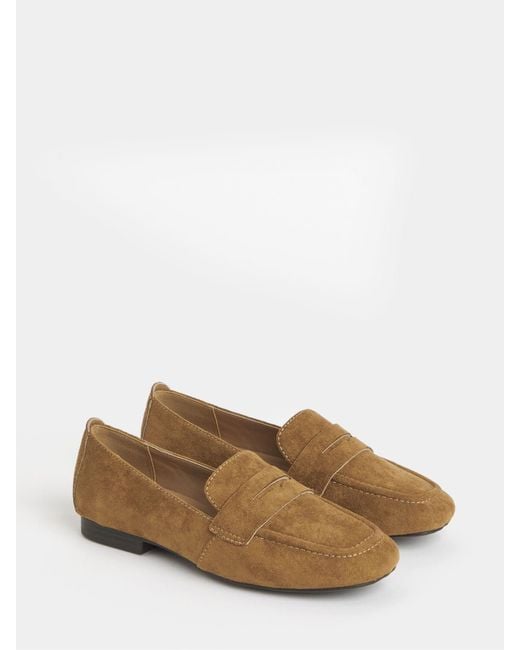 JD Williams Brown Weicher Loafer Mit Eckiger Zehenpartie