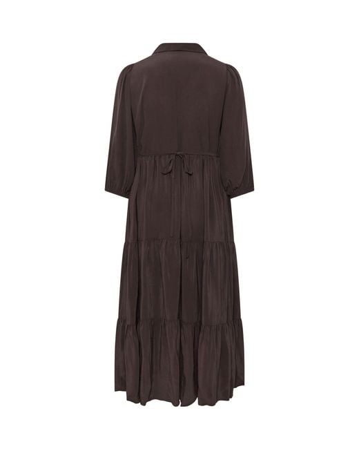 Evans Brown Button Through Dress