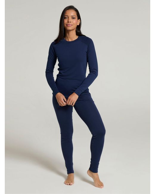 Mountain Warehouse Blue Talus Thermal Top & Joggers Set