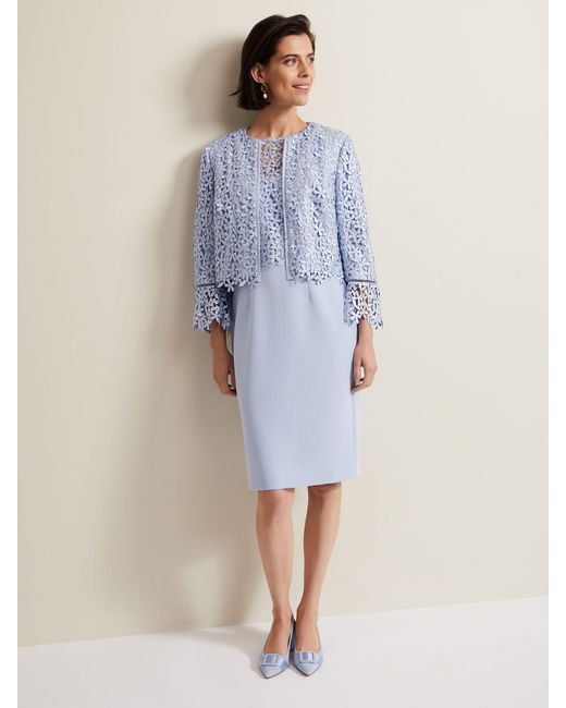 Phase Eight Blue Daisy Jacket