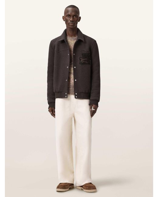 AllSaints Black Allsaints Royce Jacket for men