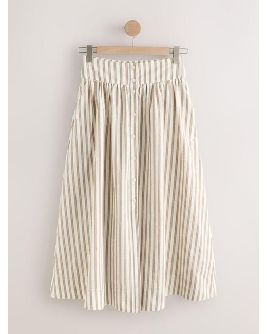 Next Natural Button Down Maxi Skirt