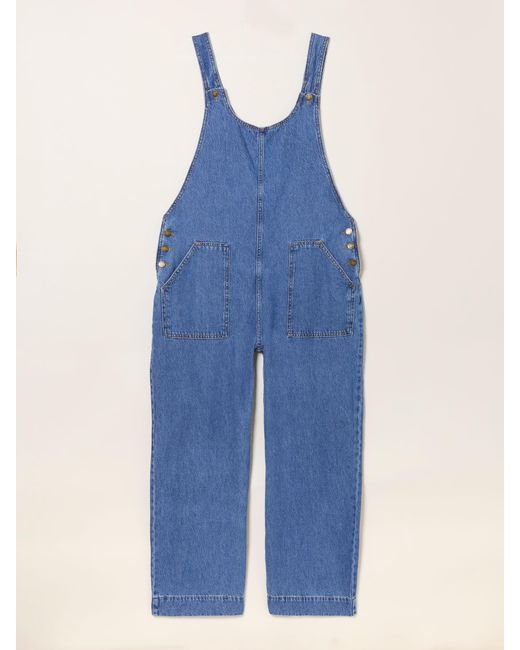 FatFace Blue Raffles Dungaree