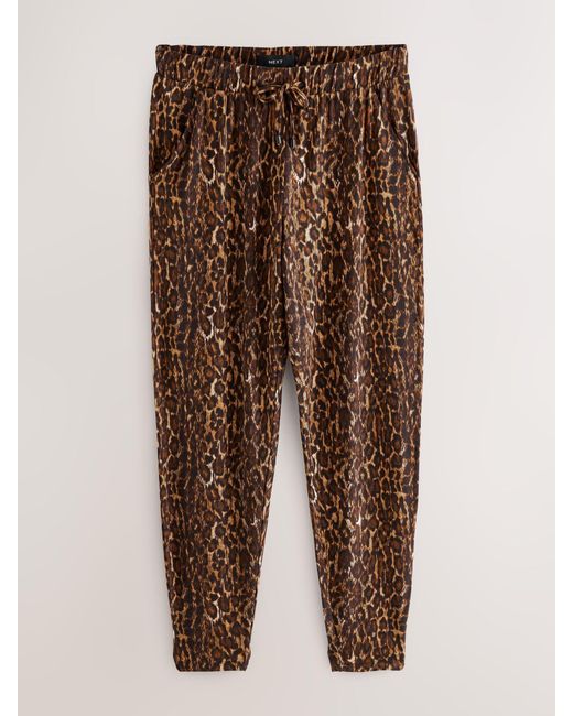 Next Brown Jersey Joggers