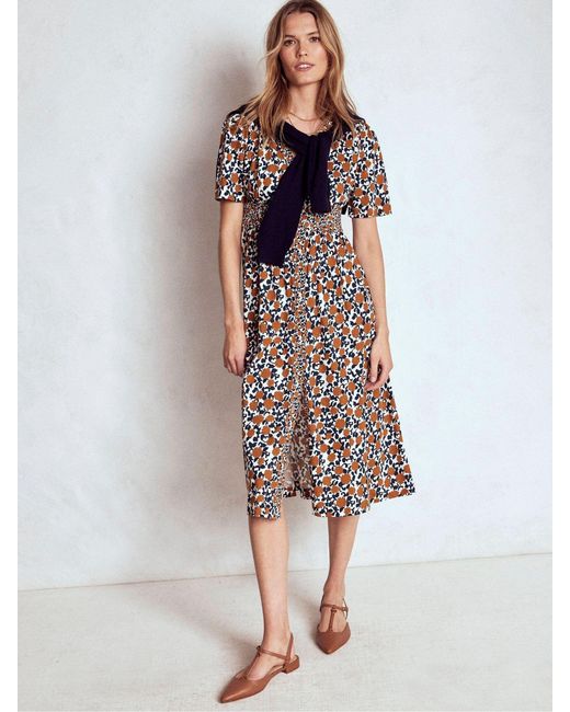 Boden Brown Natalia Jersey Tea Dress