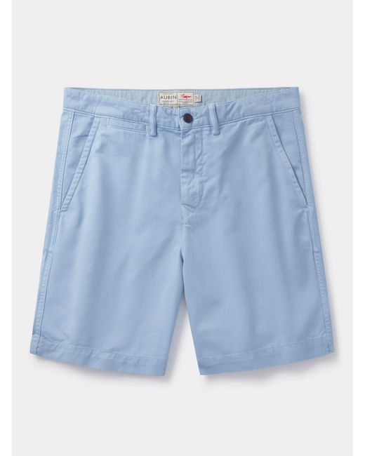 aubi Blue Stamford 100% Cotton Chino Shorts for men
