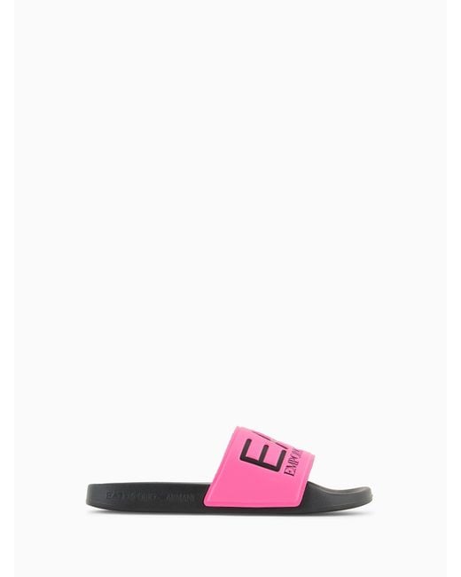 EA7 Pink Logo Slides