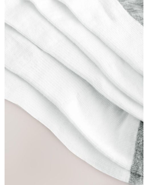 Next White Cushioned Trainers Socks 5 Pack for men