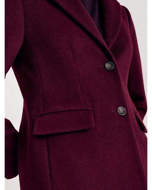 Phase Eight Red Lydia Wool Coat
