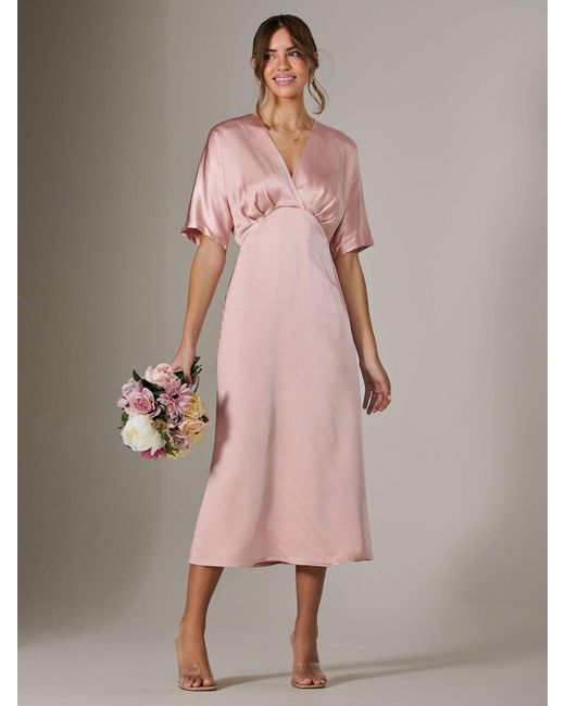 a line midaxi dress Goddiva Contrast Halter Neck Pleated A Line Midaxi Dress