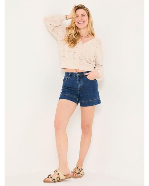 FatFace Blue Fatface Broadway 100% Cotton Denim Shorts