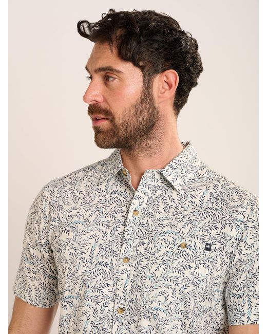 Brakeburn Natural Mappleton Shirt for men