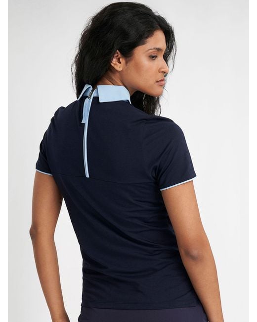 Calvin Klein Blue Brooke Short Sleeve Polo