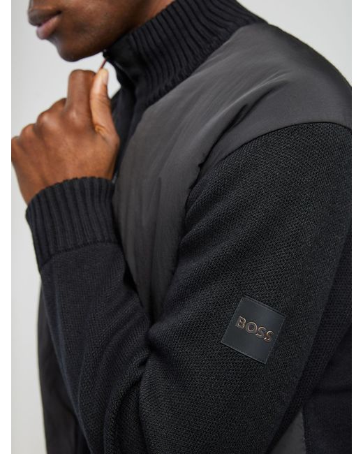 Boss Black Korado Zip Through Regular-Fit Jacket for men
