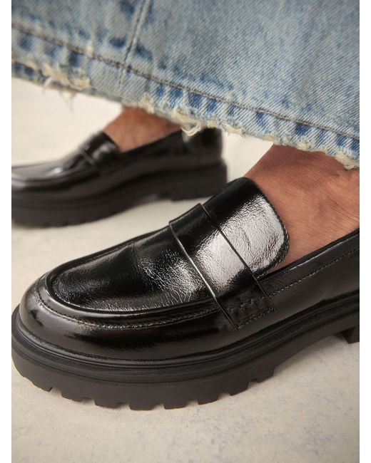 Next Black Loafer Mit Dicker Sohle