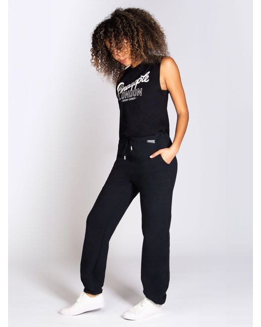 Pineapple Black Essential Cuff Joggers