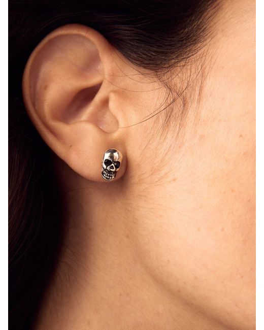 Next Natural Halloween Bat Skull Spider Stud Earrings Pack