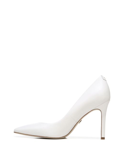 Sam Edelman White Hazel Pointed Toe Heels