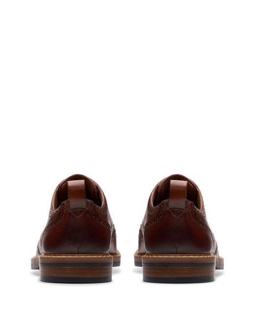 Clarks Standard Fit (G) Leather Aldwin Limit Shoes in Brown für Herren