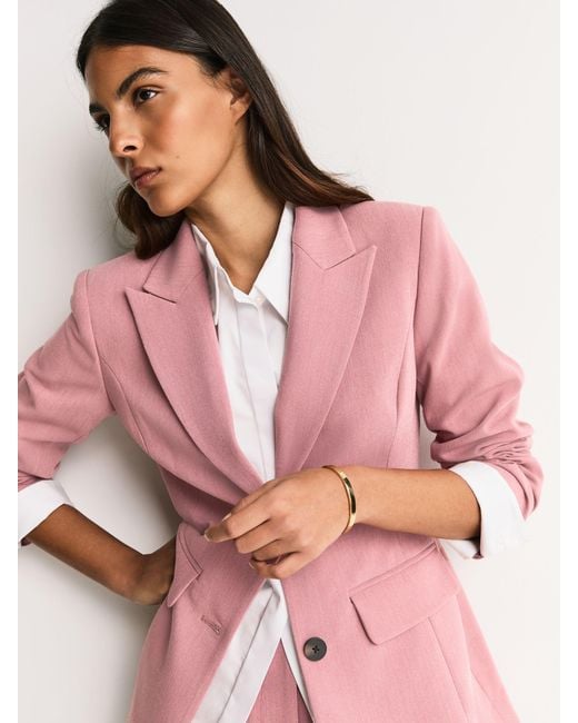 Next Pink Sculpting Single Breasted Blazer