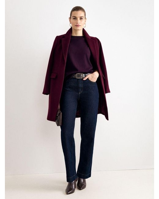 Phase Eight Red Lydia Wool Coat