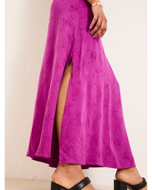 FatFace Purple Fatface Josephine Slip Dress