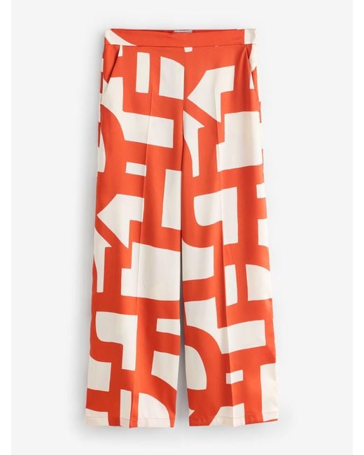 Marella Red Twill Trousers