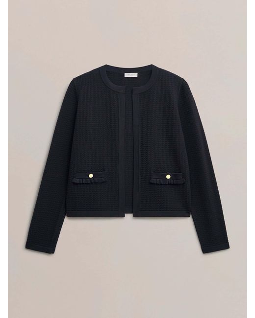 Hobbs Blue Petra Knitted Jacket