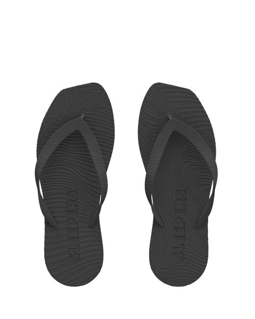 Sleeper Gray Tapered Platform Flip Flops