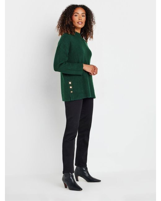 M Com Green Chevron Stitch Jumper42-44