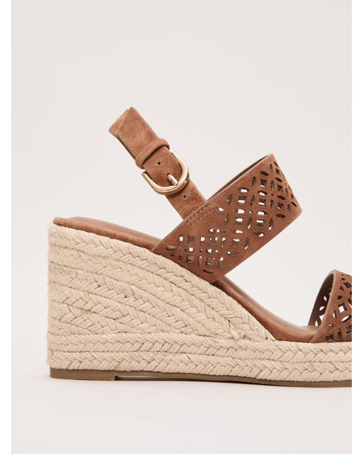 Phase Eight Natural Suede Espadrilles Shoes