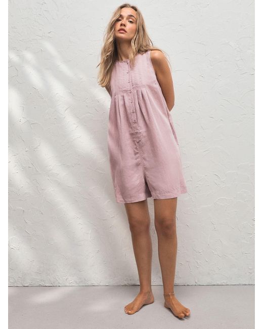 Next Pink Studio Pleated Playsuit