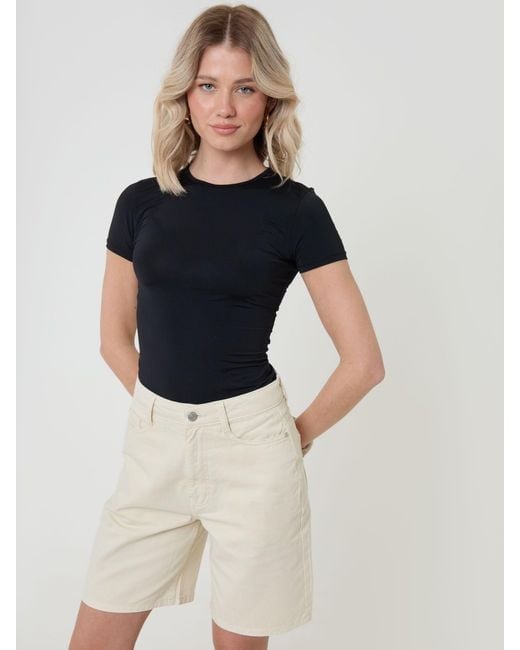 Threadbare Blue Denim Bermuda Shorts