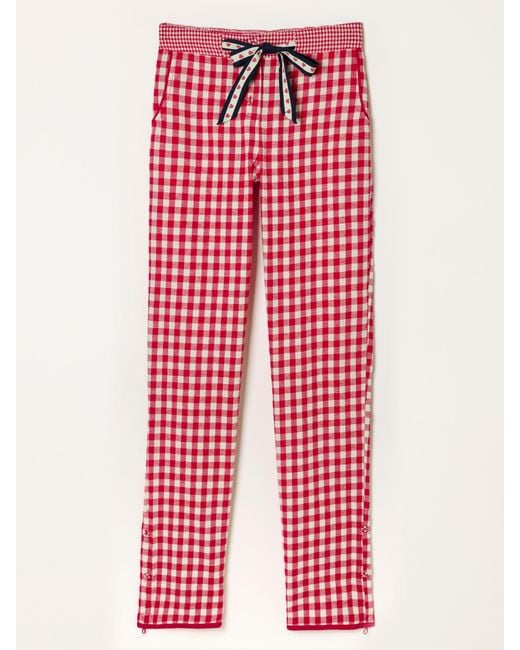 FatFace Red Fatface Eva Gingham Pyjama Bottoms