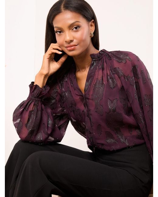 Lipsy Purple Blouse