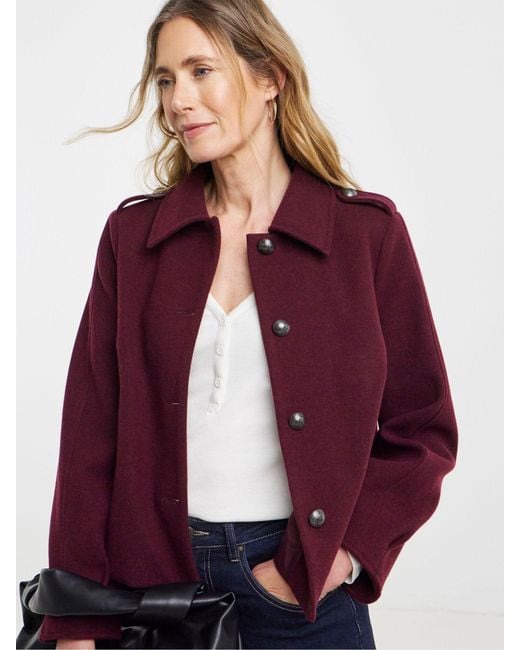 JD Williams Red Short Button Front Jacket